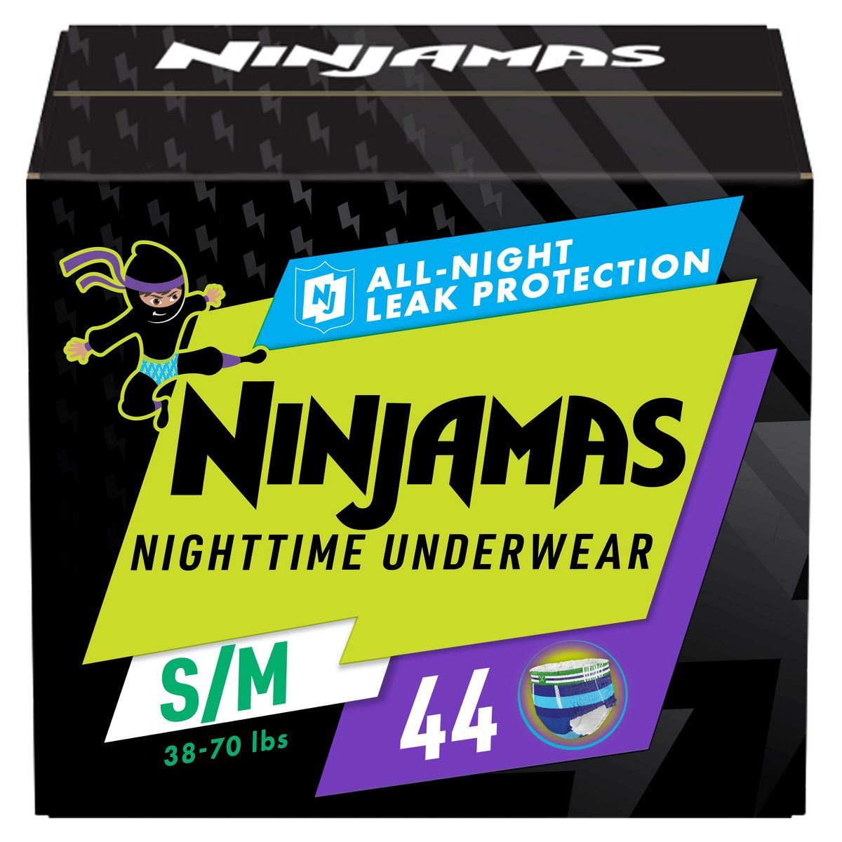 Pampers Ninjamas Nighttime Boys' Underwear - (Select Size and Count) | Target