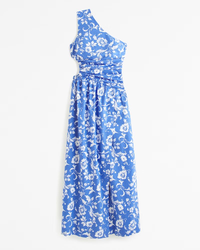 One-Shoulder Cutout Maxi Dress | Abercrombie & Fitch (US)