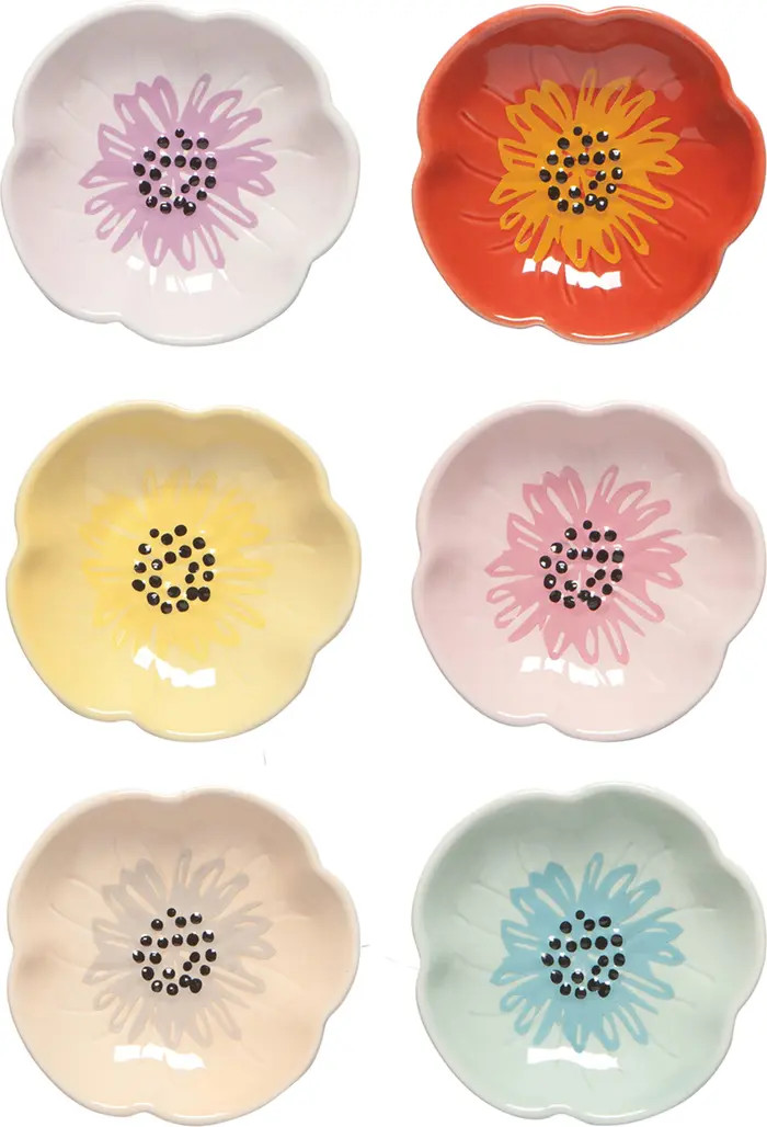 Now Designs Set of 6 Assorted Flower Shaped Pinch Bowls | Nordstromrack | Nordstrom Rack