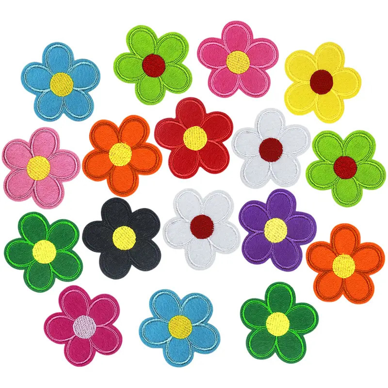Flower Sew Iron Patches Sunflower Fabric Patches Stickers - Temu | Temu Affiliate Program