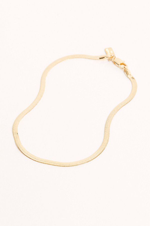 Electric Picks Python Anklet by Electric Picks at Free People, Gold, One Size | Free People (Global - UK&FR Excluded)