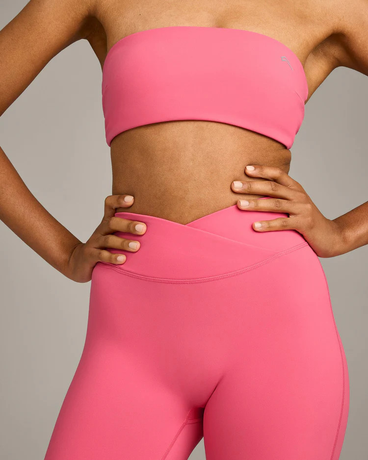 UnifiedMove Wrap Flared Bottoms with Reflective Logo 
 Hot Girl Pink | Oner Active (UK / US)