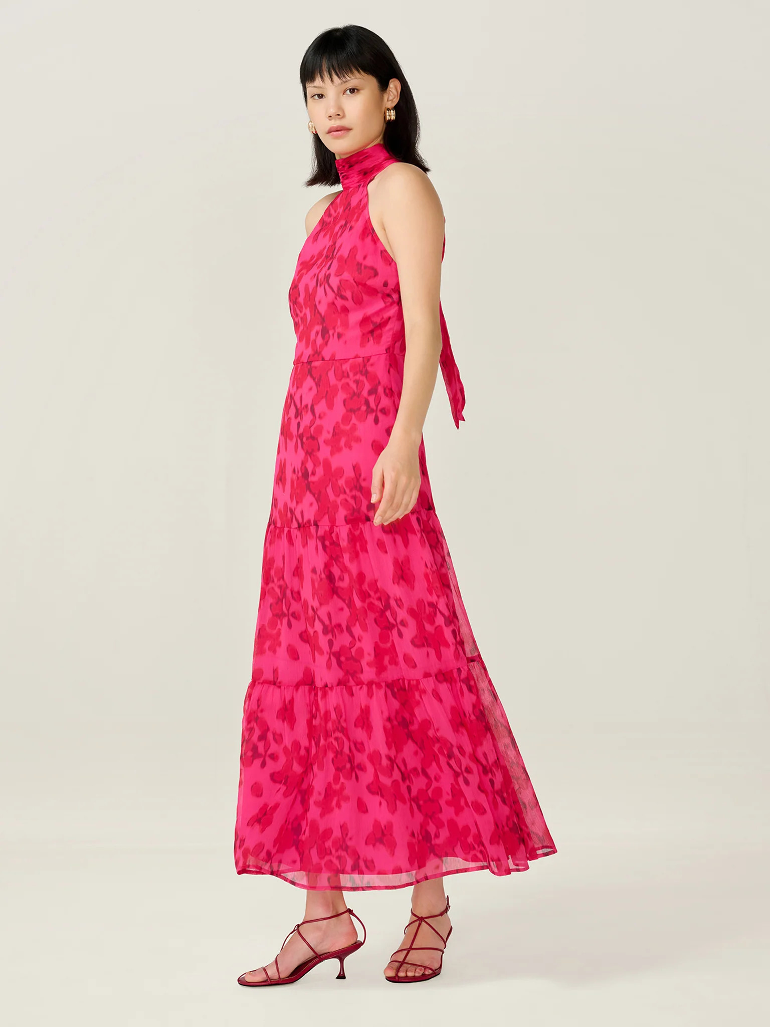 Romeo Dress in Hazy Petal Print | OMNES | Ethical & Affordable Clothing | Shop Women's Dresses | OMNES UK