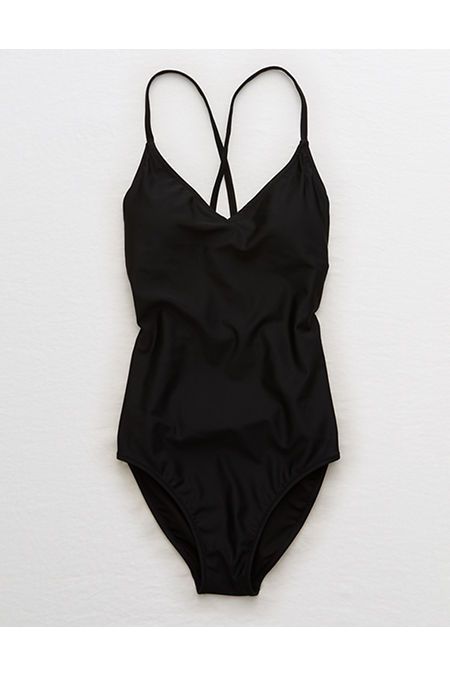 Aerie Strappy Back One Piece Swimsuit | American Eagle Outfitters (US & CA)