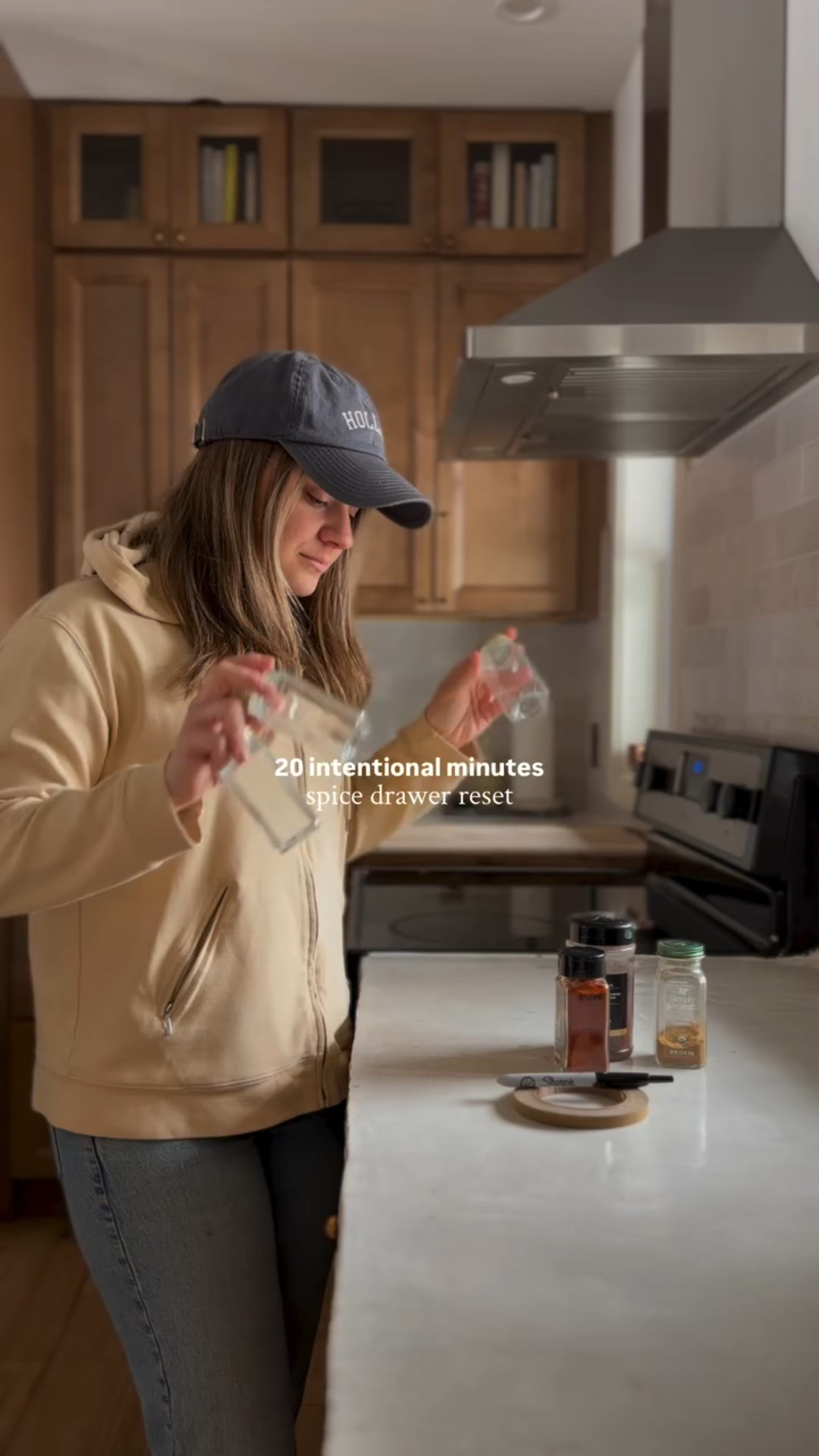 Today’s 20 intentional minutes went to my spice drawer 🫚

I cannot even tell you how much joy opening this drawer brings me… tell me you’re in your 30s without telling me 🙃

Comment SHOP for the containers and the kraft tape I use on everything.

#intentionalhome #organizedkitchen #homedetails #refinedliving #20intentionalminutes