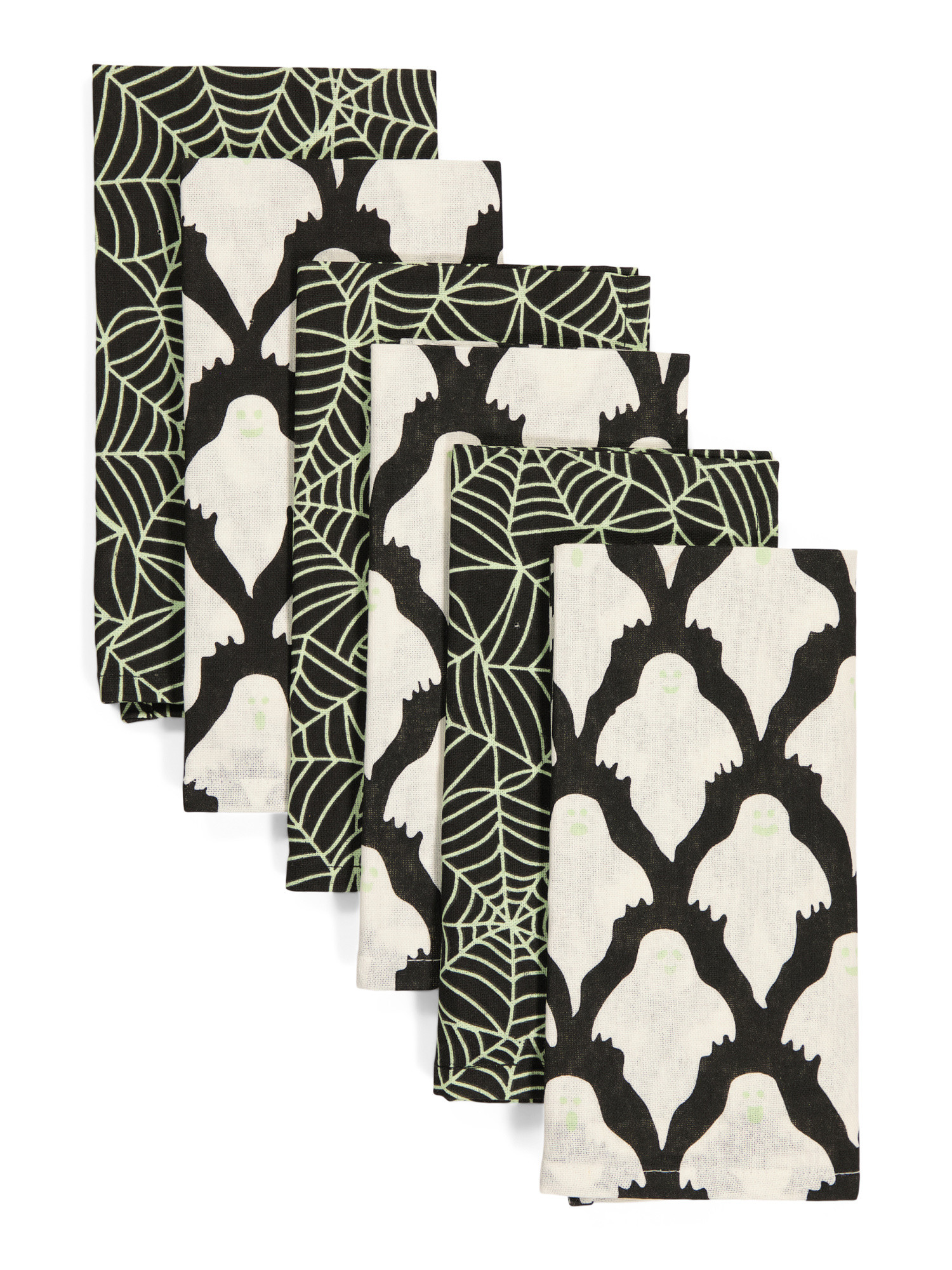 6pk Spooky Block Printed Napkins | TJ Maxx