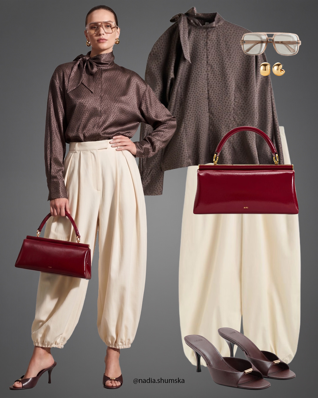 Balloon trousers outfit✨LTKsummer #LTKshoes #LTKbag #summerlooks #summeroutfits 

 