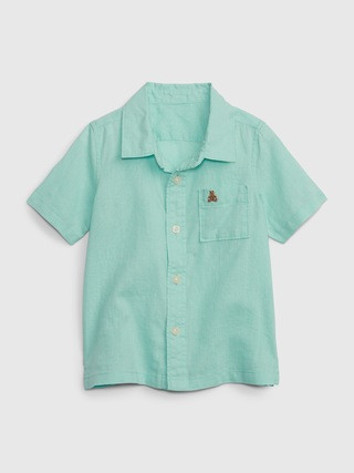 Toddler Linen-Cotton Oxford Shirt | Gap (US)