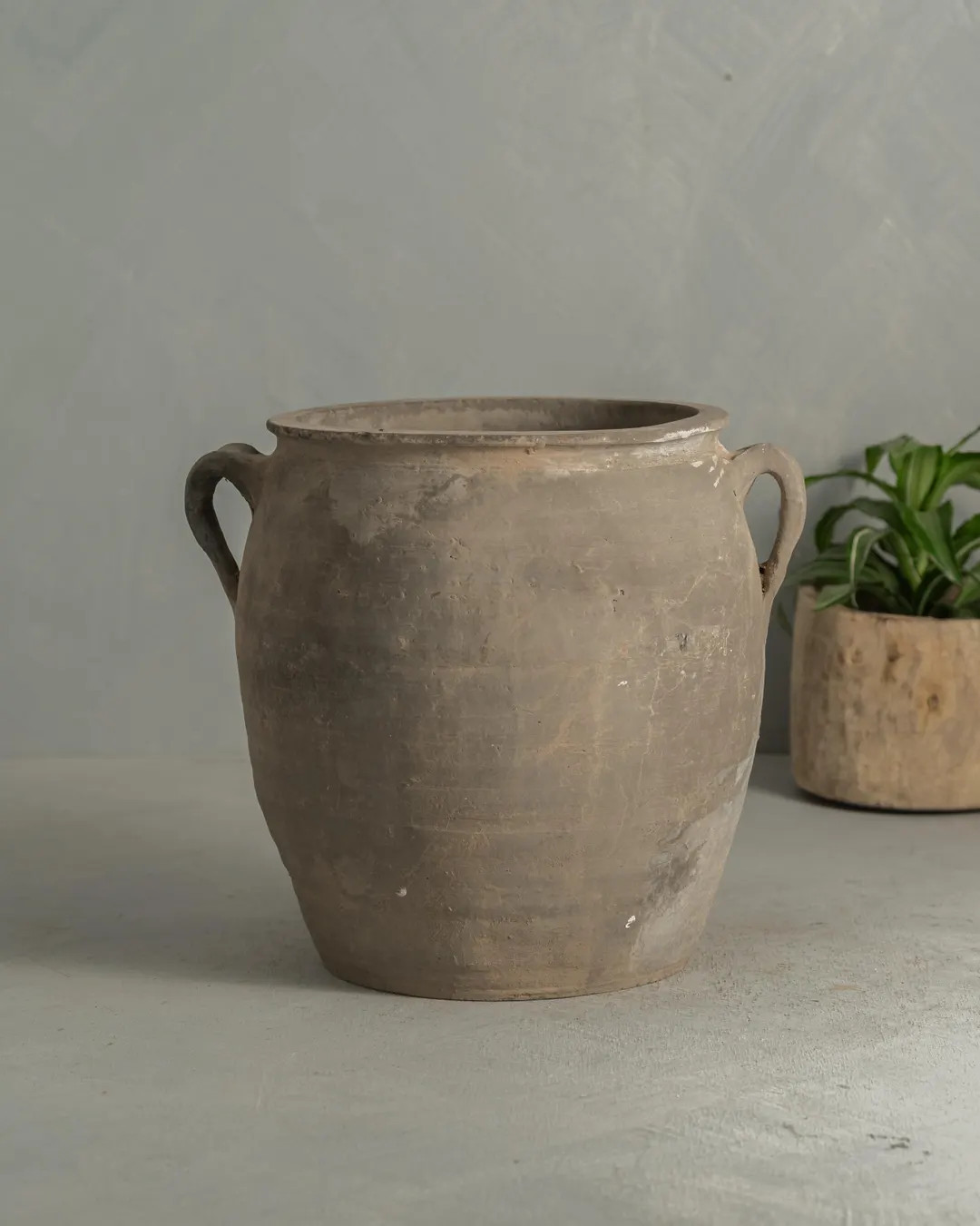 Large Vintage Grey Wabi Sabi Clay Pot Vessel Rare Four Handle Design {G2} (free Shipping) - Etsy | Etsy (US)