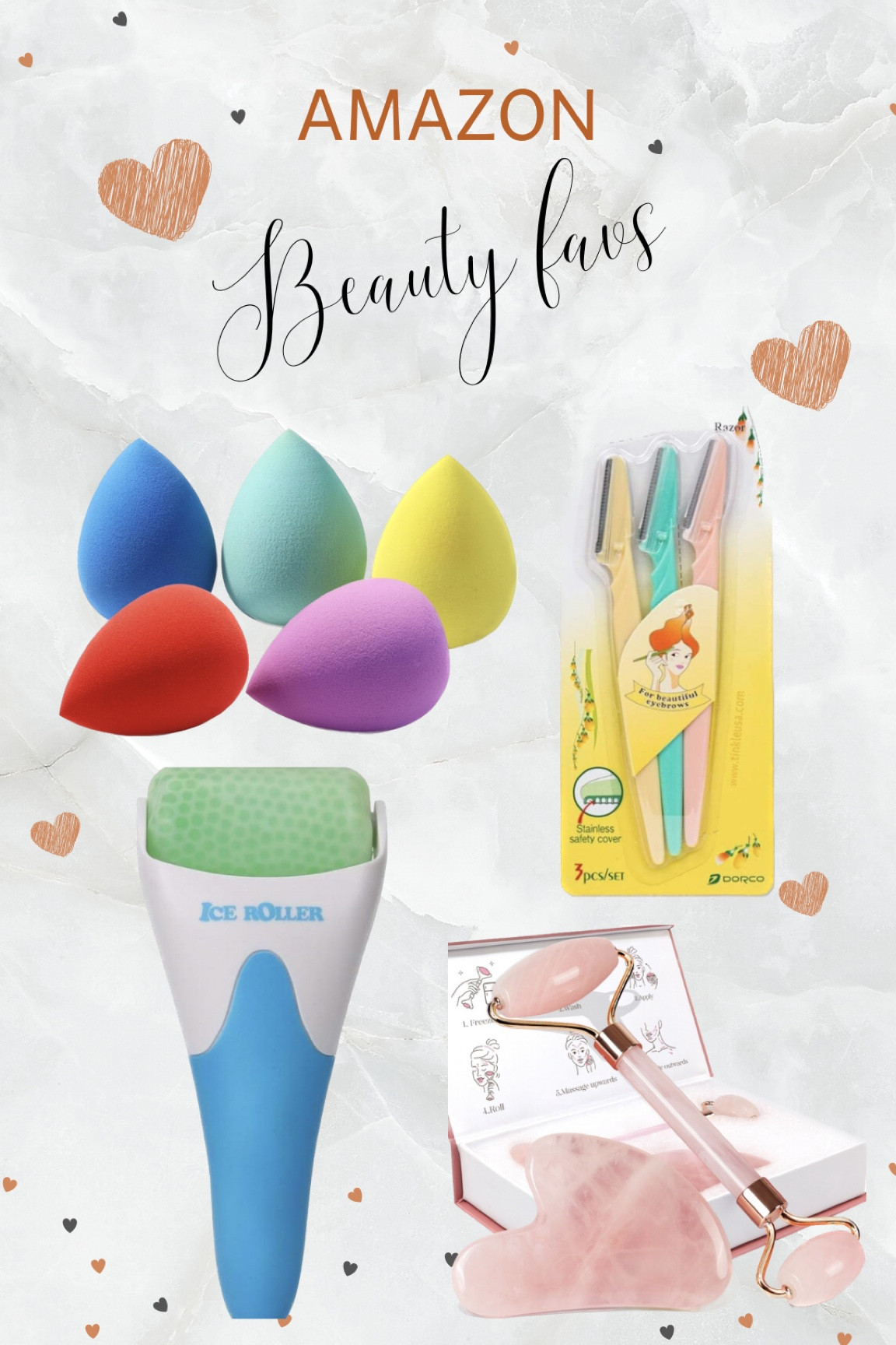 Best of amazon beauty | all great reviews | beauty tools | makeup sponges | facial razors | gua sha face roller | ice roller | amazon beauty finds | skin care 

#LTKbeauty