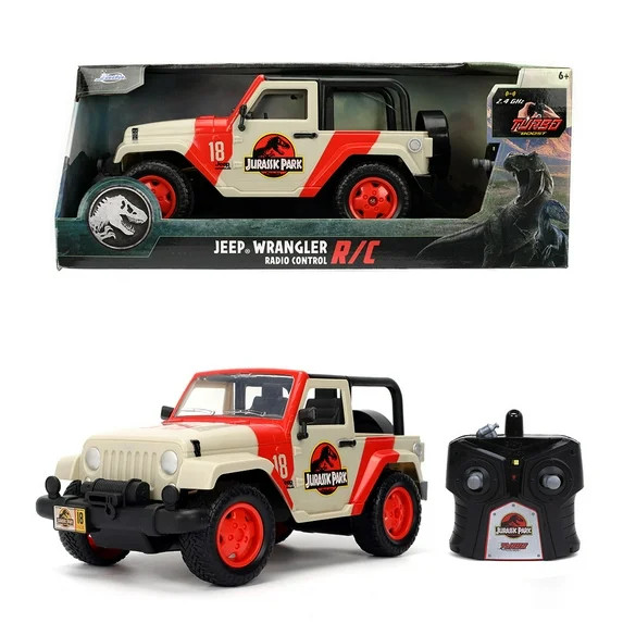 Jada Jurassic World RC 1992 Jeep Wrangler – Turbo Function, Precision Controls, Classic Design,... | Walmart (US)