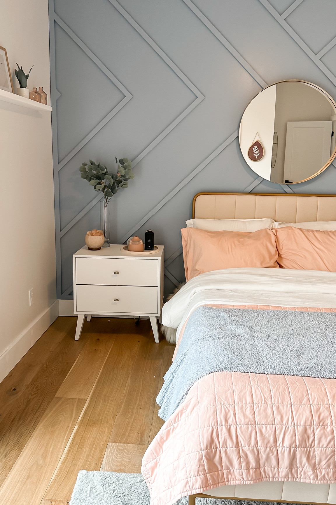 I got Daphnie’s room completely done! It looks so beautiful. She was so surprised when she came home from her friends house. 
.
.
Teen bedroom, tween bedroom, transitional style, blue, blush pink, bedroom, teen girl, tween girl, girls bedroom ideas, home inspo, bedroom inspo, aesthetic design, Target, Wayfair, Amazon , hanging chair, tufted bed, channel bed, white gold, sw Aleutian, periwinkle


#LTKhome #LTKFind #LTKkids