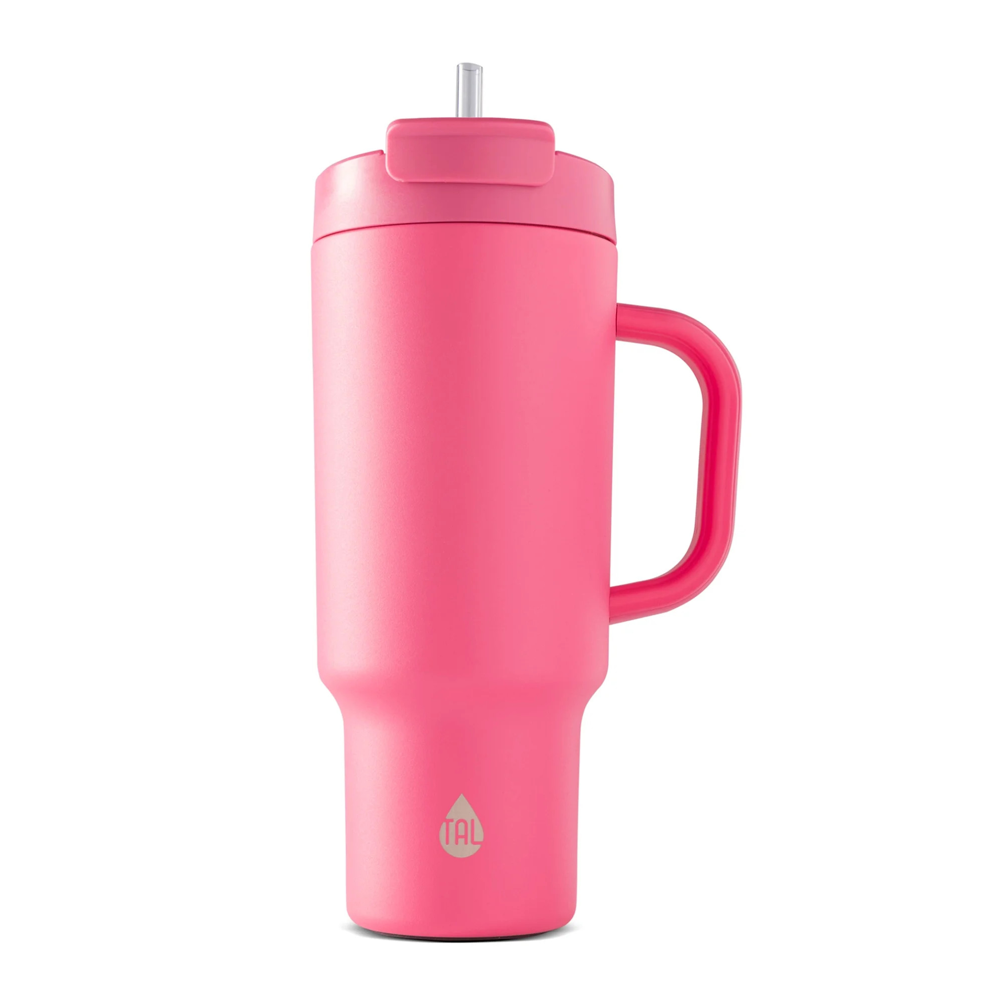 TAL Stainless Steel Hudson Tumbler with Straw 40 fl oz, Pink | Walmart (US)