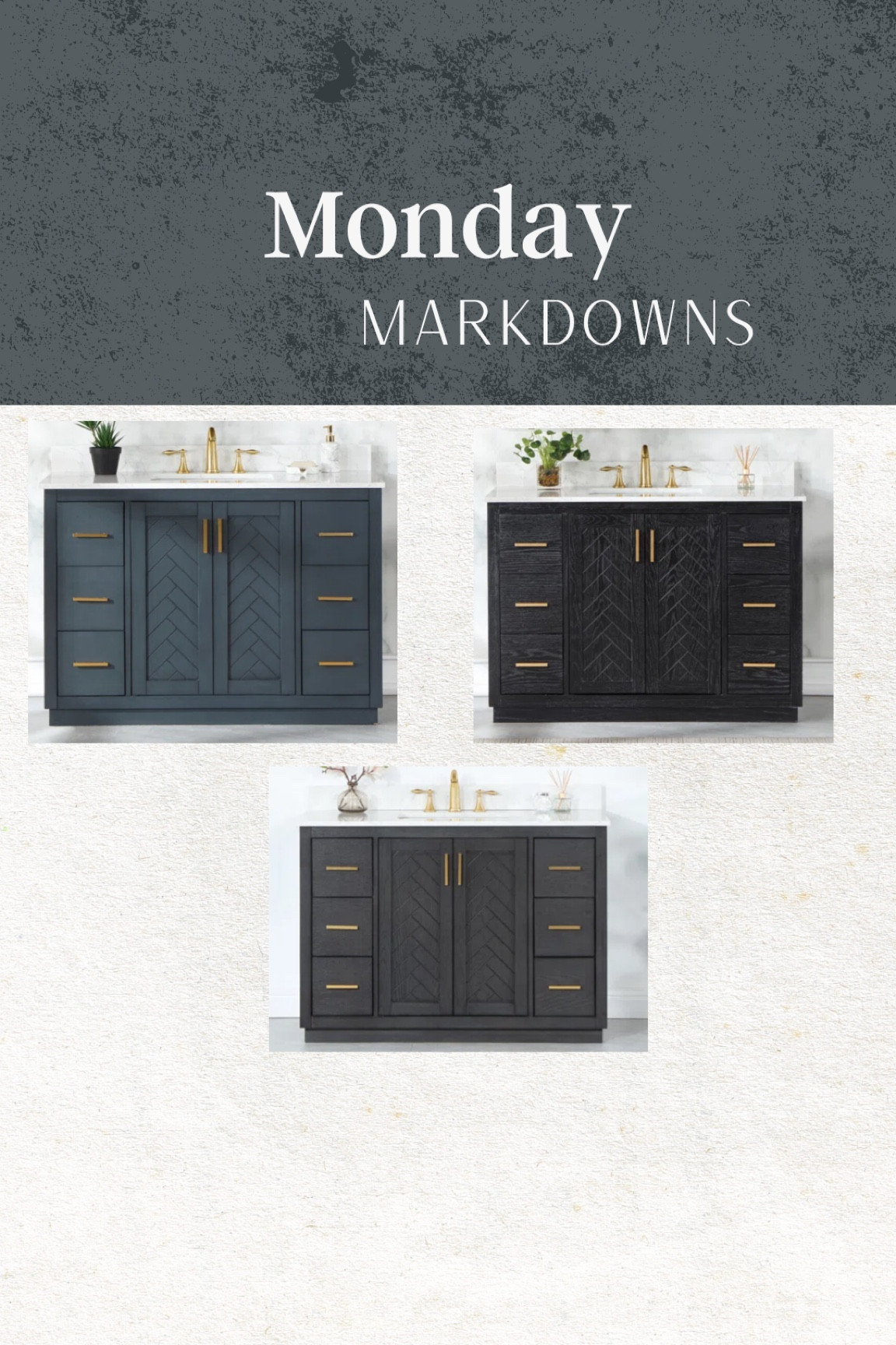 Bathroom vanity on sale on Wayfair. 

Made with solid wood + comes in 3 finishes. 



#LTKHome