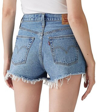 Levi's® 501® Original High-Rise Destructed Denim Shorts | Dillard's