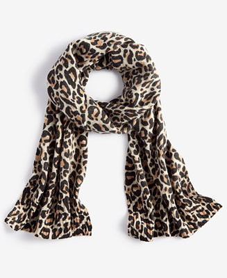 Cashmere Leopard Muffler, Created for Macy's | Macy's