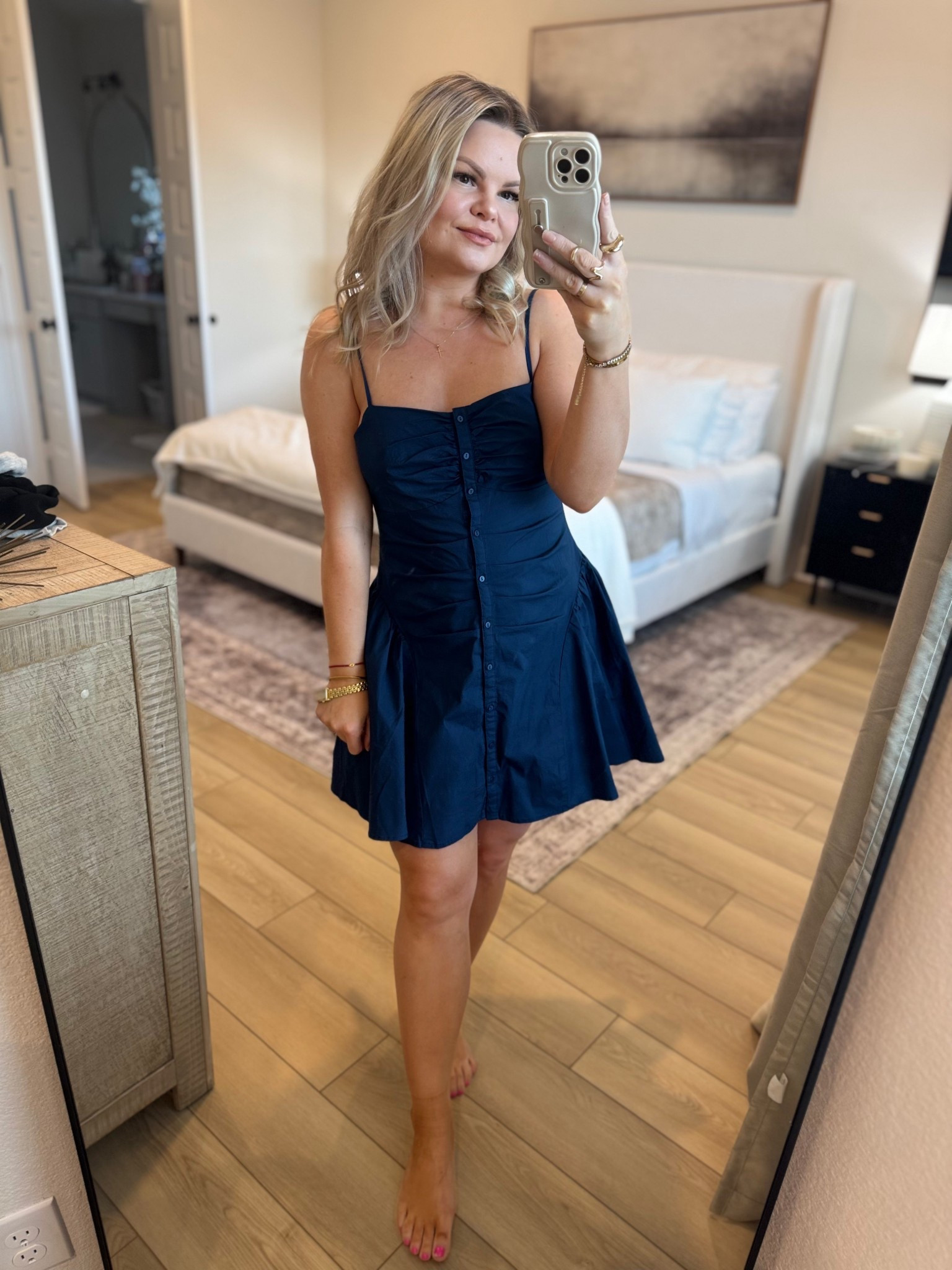 Button front front a line dress 

#LTKFindsUnder50 #LTKStyleTip #LTKSaleAlert