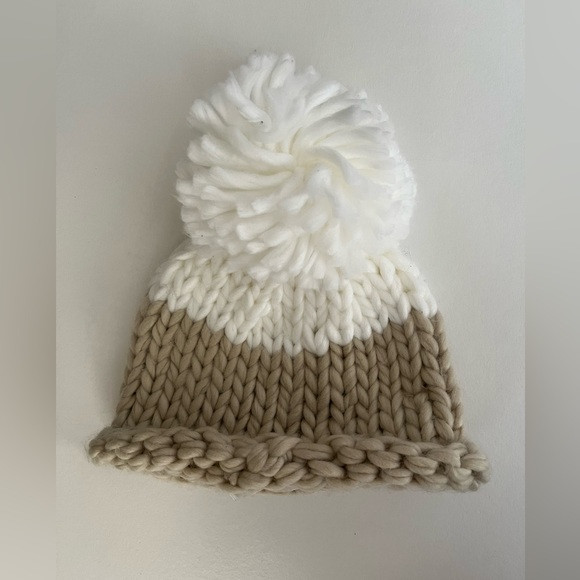 Free People | NWOT Cozy Up Color-block Pom Knit  Beanie | Poshmark