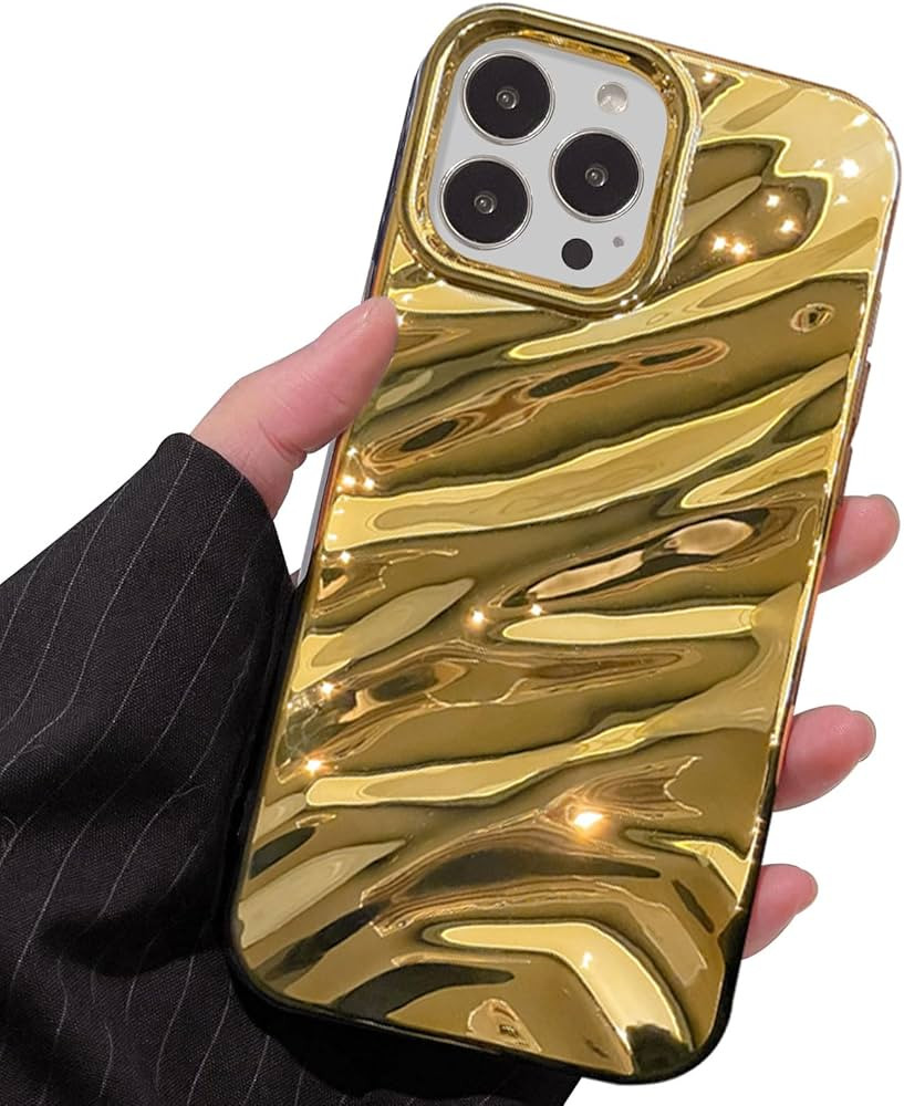 Aitipy Compatible iPhone 13 Pro Max Case, 3D Cute Luxurious Curl Water Ripple Shape, Soft TPU Sho... | Amazon (US)