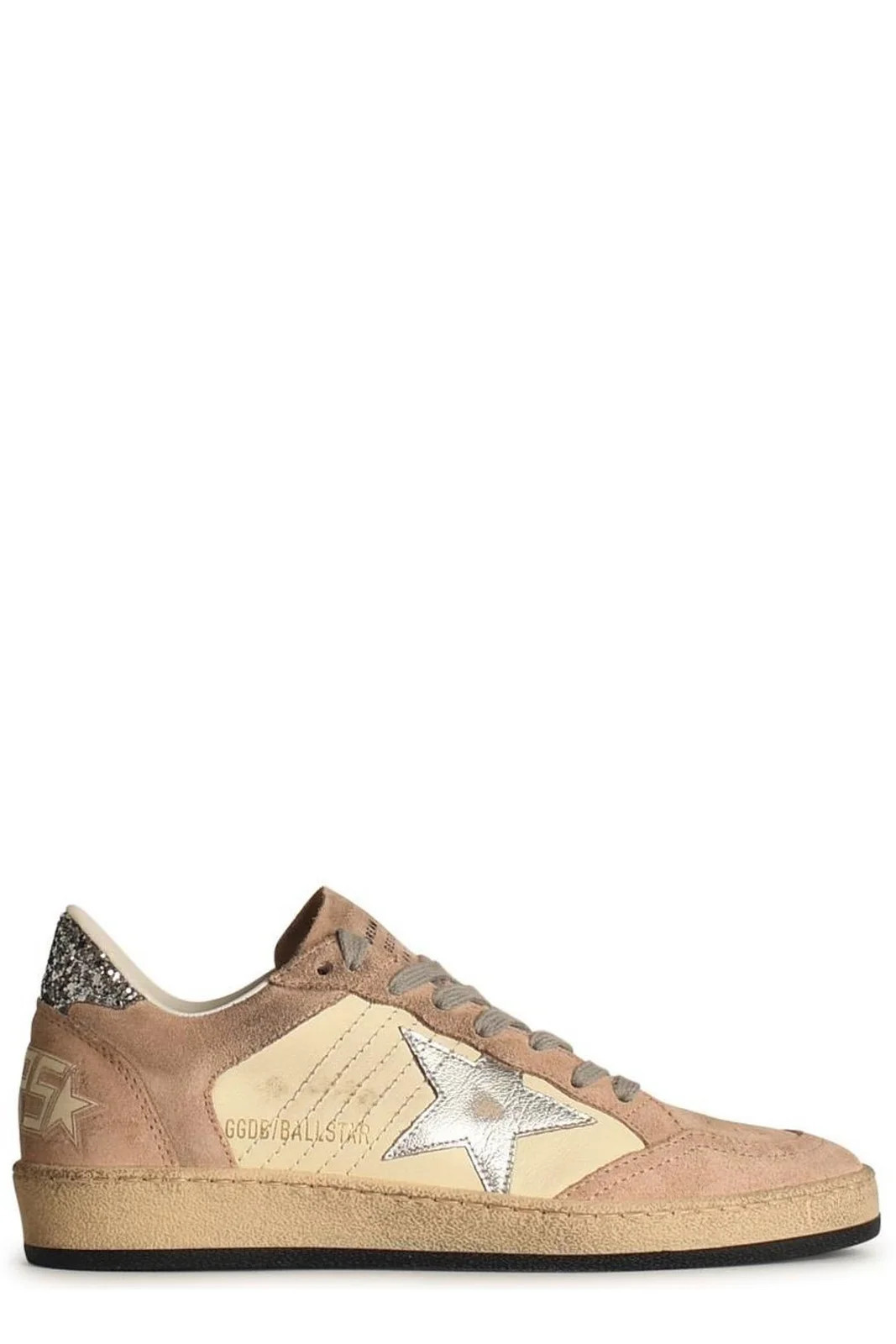 Golden Goose Deluxe Brand Ballstar Glitter-Embellished Sneakers | Cettire Global