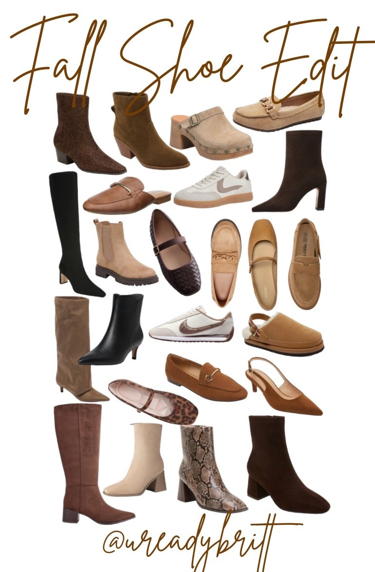 My top picks for shoes this fall! All price points and all styles! 

Fall boots, knee high boots, loafers, mules, casual sneakers, fall shoes, booties