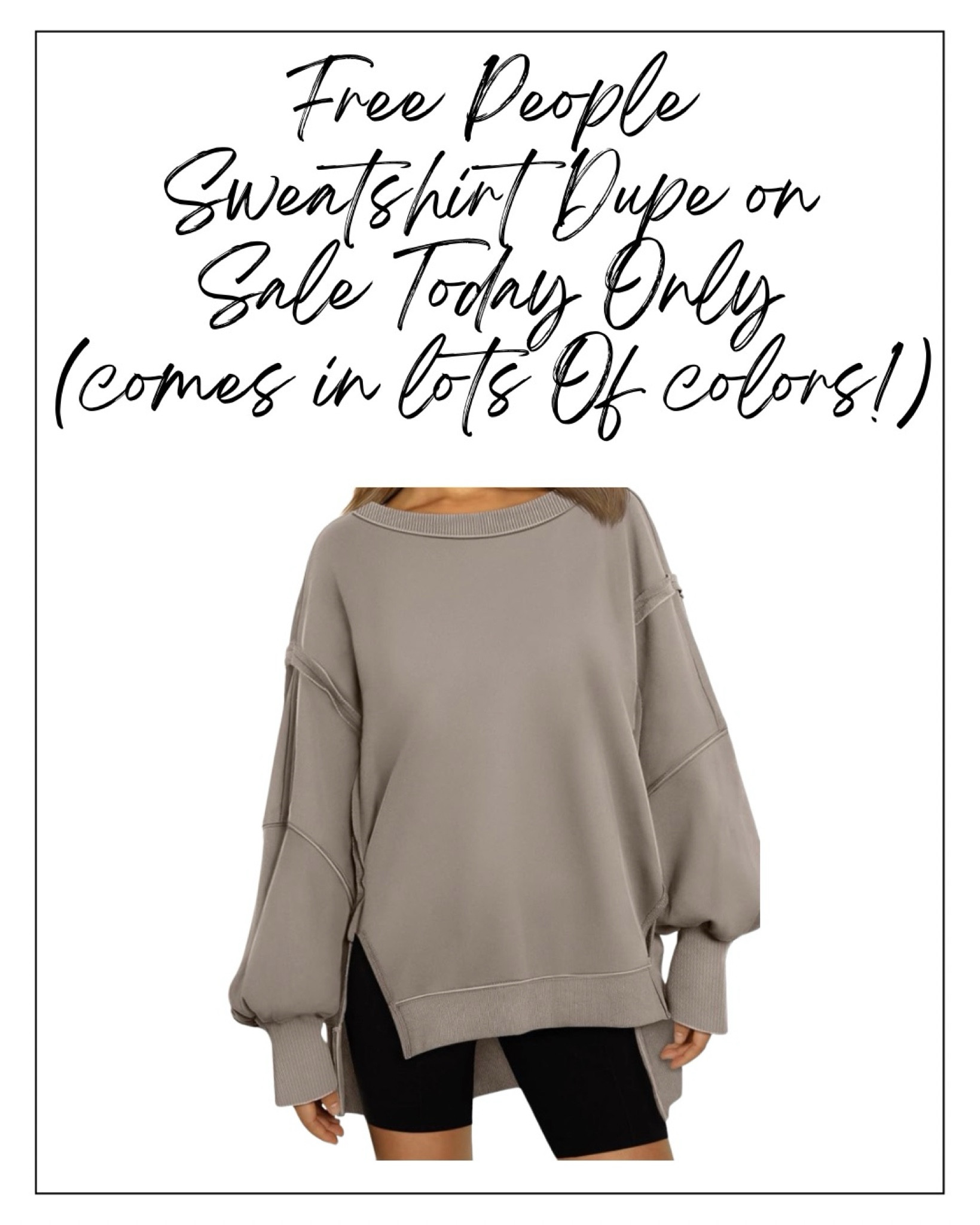 Cute and cozy sweatshirt! On sale today only!

#LTKMostLoved #LTKfindsunder50 #LTKstyletip