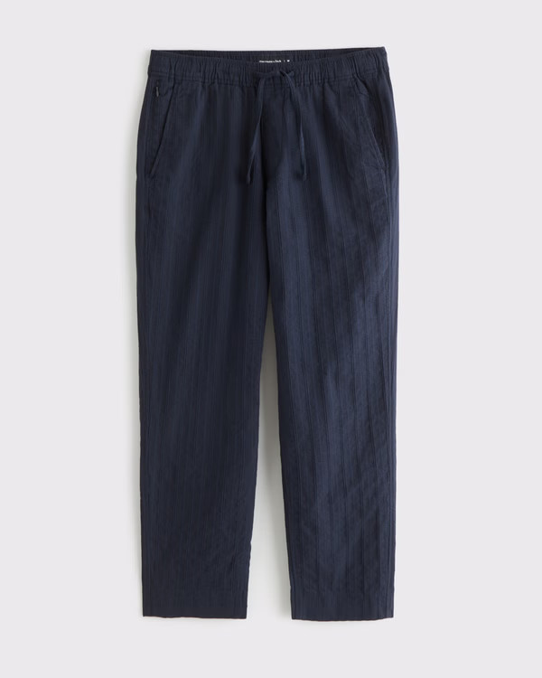 Loose Linen-Blend Pull-On Pant | Abercrombie & Fitch (US)