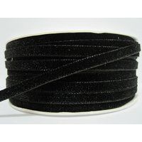 5 Yards 1/4"" Black Velvet Ribbon, Ribbon Lot, Wholesale Trim, Black Velvet Ribbon | Etsy (US)