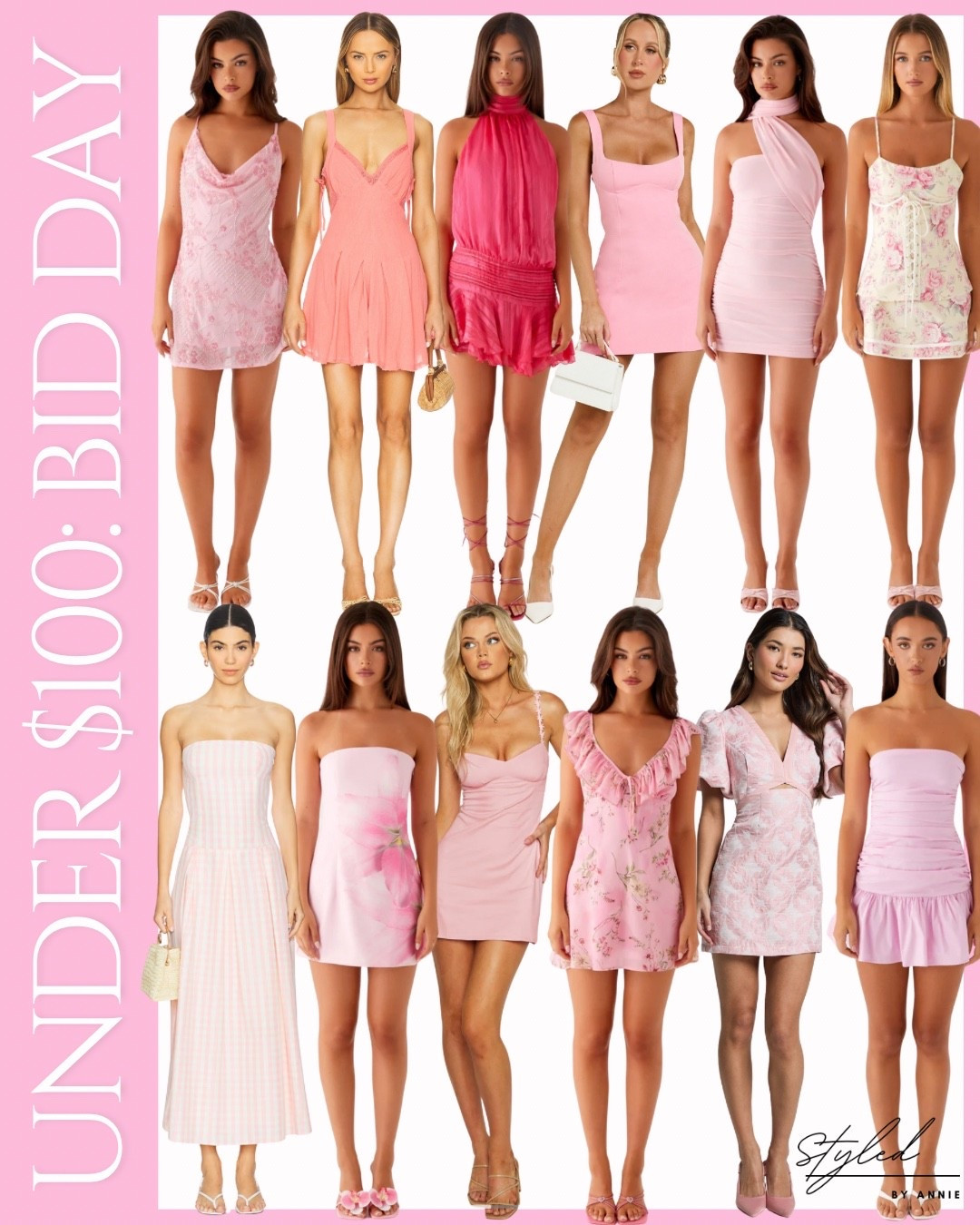 Last-minute Bid Day: Under $100

#bidday #pinkdress #minidress #linendress #summerdress #revolve #gameday #bamarush #rushdress #college #under100 #sale #budget

#LTKFindsUnder100 #LTKStyleTip #LTKU