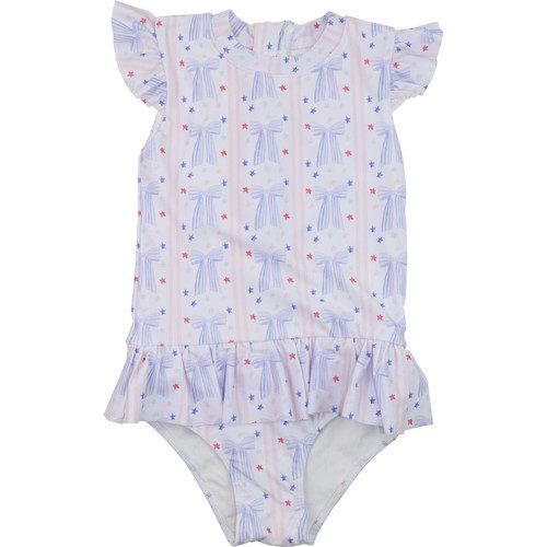 Stars, Stripes And Bows Lycra Swimsuit | Cecil and Lou