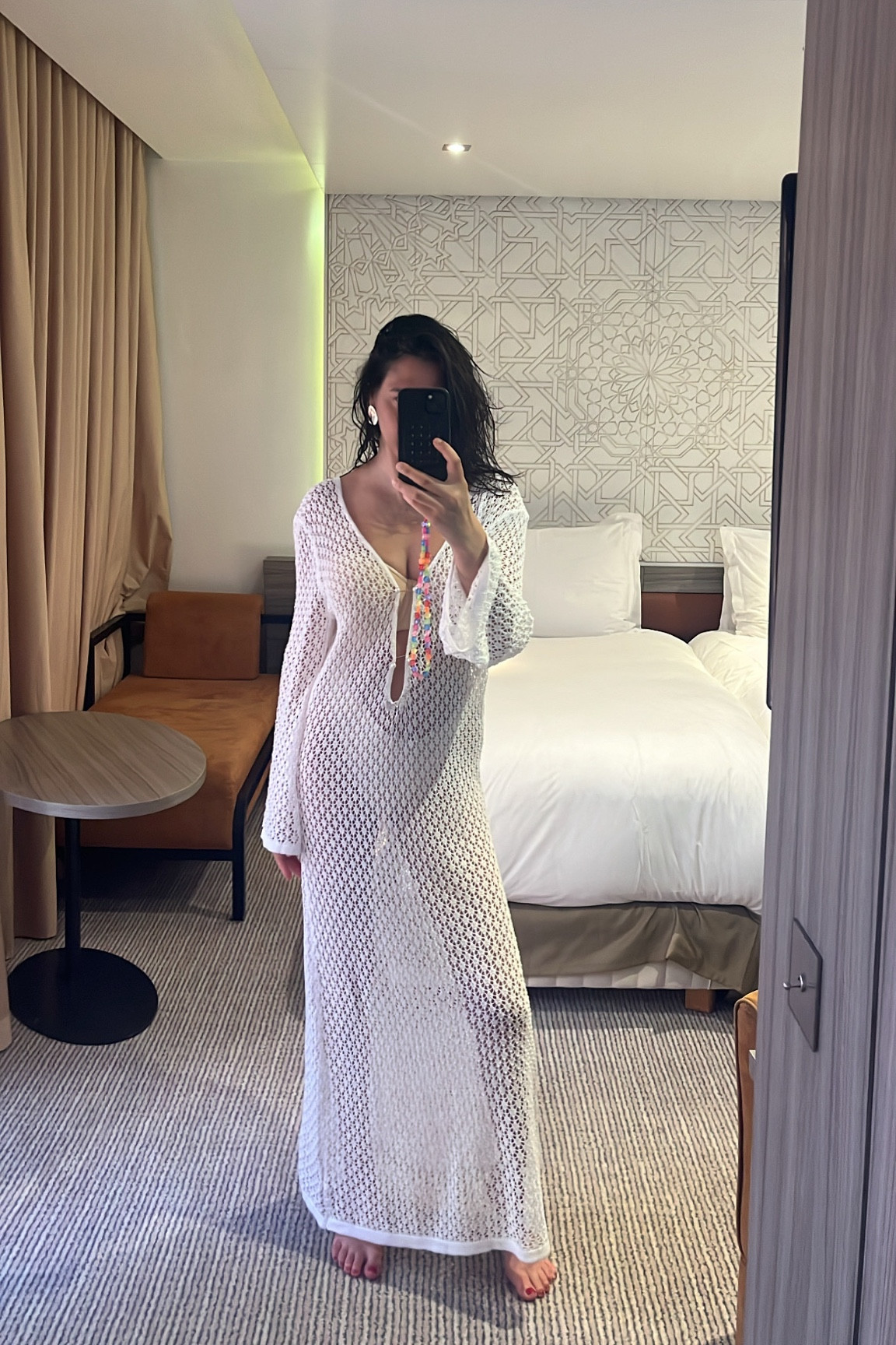 White crochet summer dress prefect for a beach cover up or breakfast/lunch in the sun 

#LTKtravel #LTKsummer #LTKstyletip