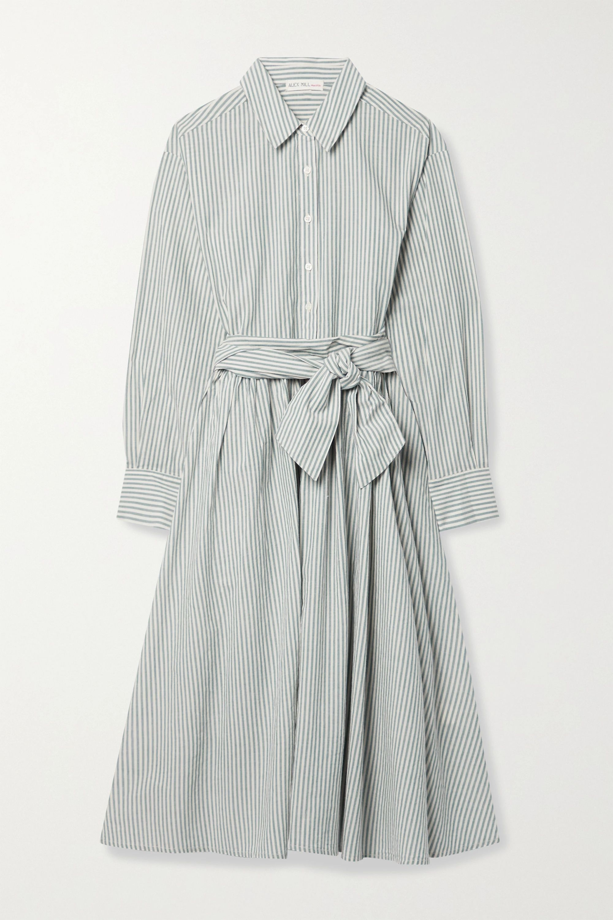 Blue Camilla striped cotton shirt dress | Alex Mill | NET-A-PORTER | NET-A-PORTER (UK & EU)