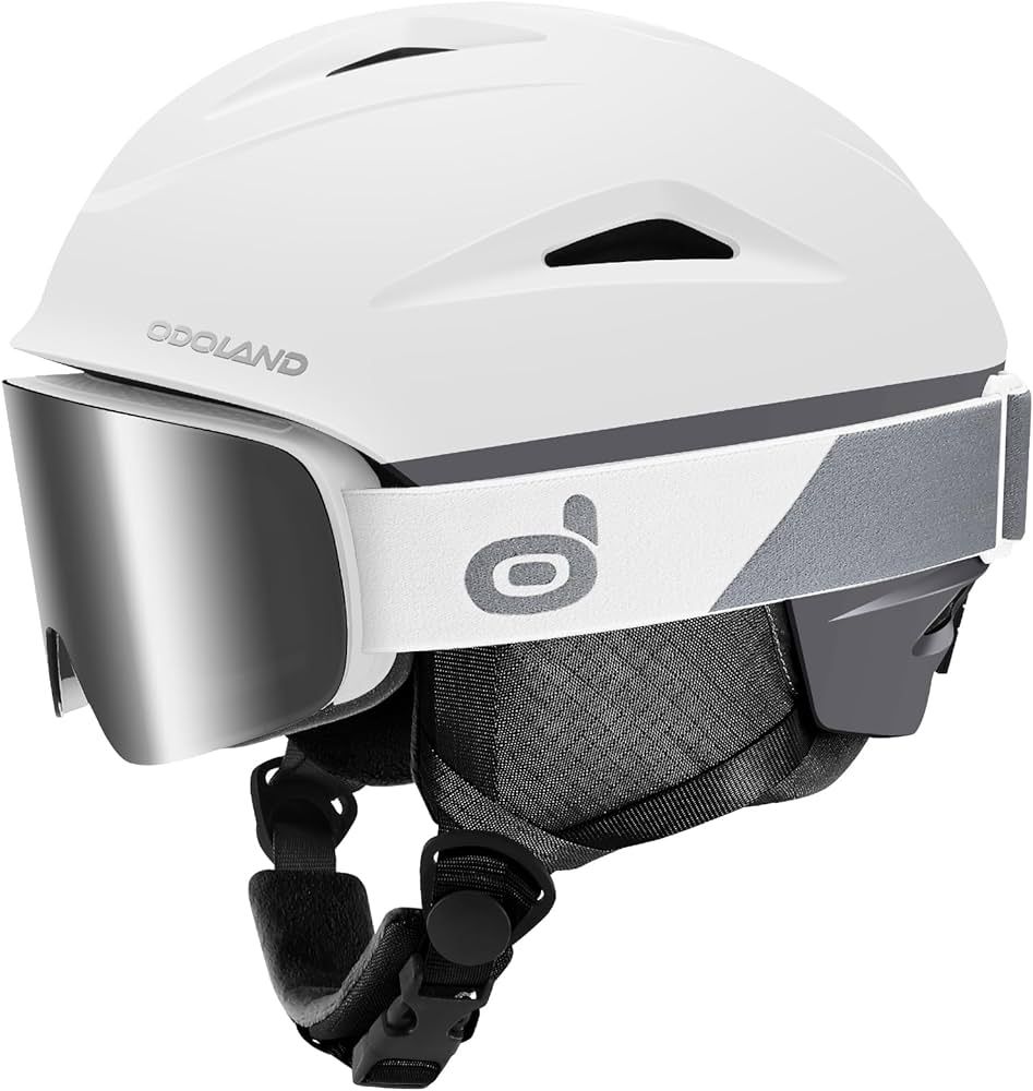 Odoland Ski Helmet, Snowboard Helmet with Ski Goggles, Shockproof, Windproof, Safety Snow Sports ... | Amazon (US)