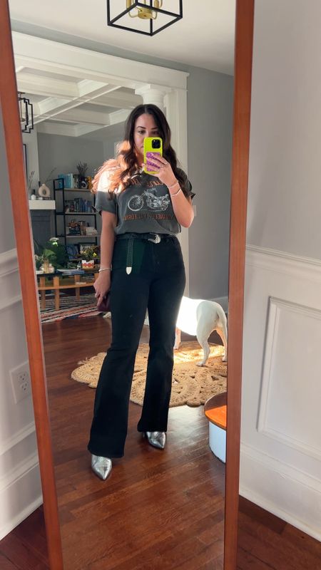 Flares for fall 🍂

But seriously I wanted to try flares and could not get on board with anything lighter than black (for now). They’re stretchy and easy to dress up or down. 

Style reel, fall outfits, fall fashion, fall outfit, outfit inspo, aesthetic style, casual style, flare jeans, silver shoes

#LTKVideo #LTKfindsunder100 #LTKCyberWeek