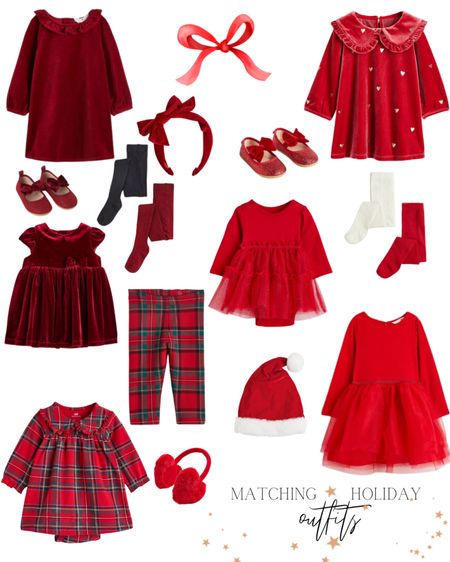 matching Christmas dresses / baby and child Christmas looks / velvet Christmas dress / dress shoes baby / holiday baby dresses 

#LTKHoliday #LTKbaby #LTKunder50