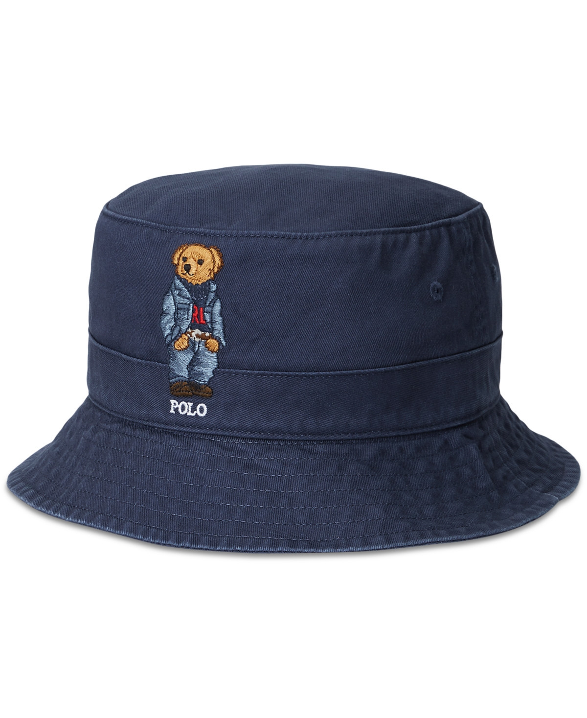 Polo Ralph Lauren Men's Polo Bear Twill Bucket Hat - Navy | Macy's