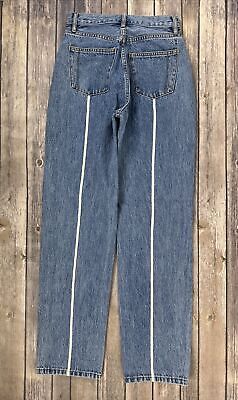 STILL HERE NYC Jeans Womens Size 23/30 Blue Thin Bone Line Childhood High Rise   | eBay | eBay US