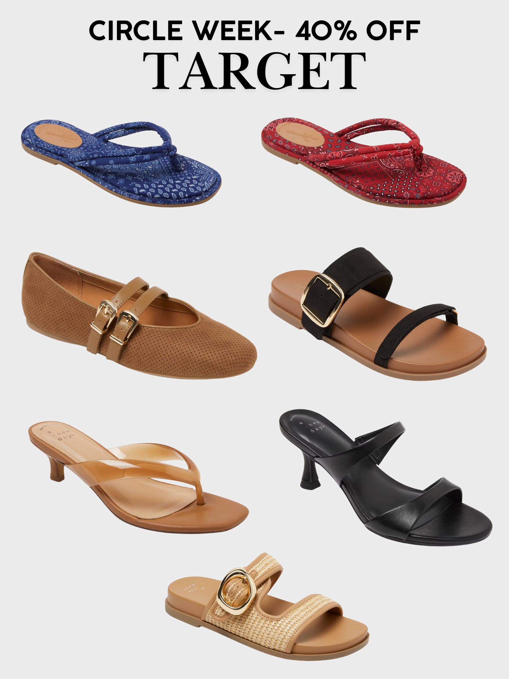 Target Circle Week is (almost) here, but members can start shopping TODAY! Shoes are 40% off!  

 #LTKootd #LTKSaleAlert