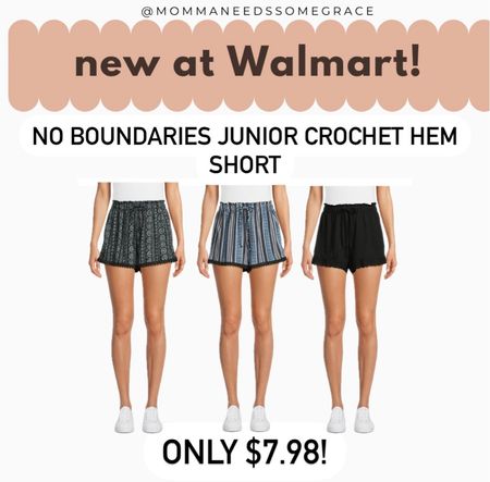 New shorts at Walmart under $10! Jr sizing, so I size up! 

#LTKsalealert #LTKstyletip #LTKfindsunder100