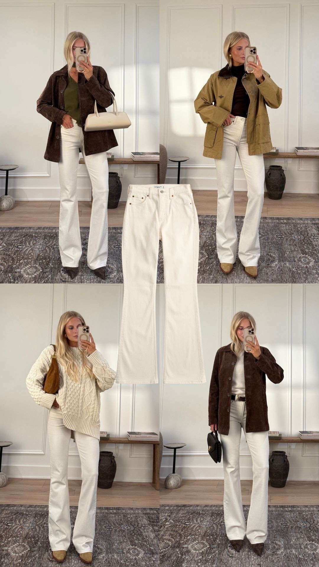 Code AFKATHLEEN for 20% off my collection with Abercrombie! Wearing size a 26 long in the jeans from my Abercrombie collection! Other sizing below: 

• Top Left: size small top (from my collection), size medium jacket in the color: brown, shoes tts

• Top Right: size small top (from my collection), size small jacket, shoes tts (linking similar) 

• Bottom Left: size small sweater (from my collection), shoes tts (linking similar)

• Bottom Right: size small sweater tank (from my collection), size medium jacket in brown, shoes tts, bag color: fondant

[ Heaven Mayhem code KATHLEEN15 ]
[ Aureum code KATHLEEN15 ]

#kathleenpost Abercrombie fall collection, Abercrombie new arrivals, chic fall fashion, fall outfit inspo

#LTKStyleTip #LTKFallSale #LTKSeasonal