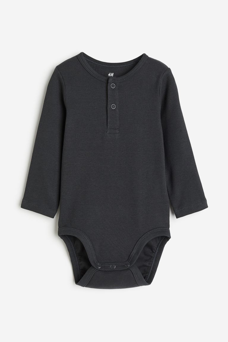 Long-sleeved Henley Bodysuit | H&M (US + CA)