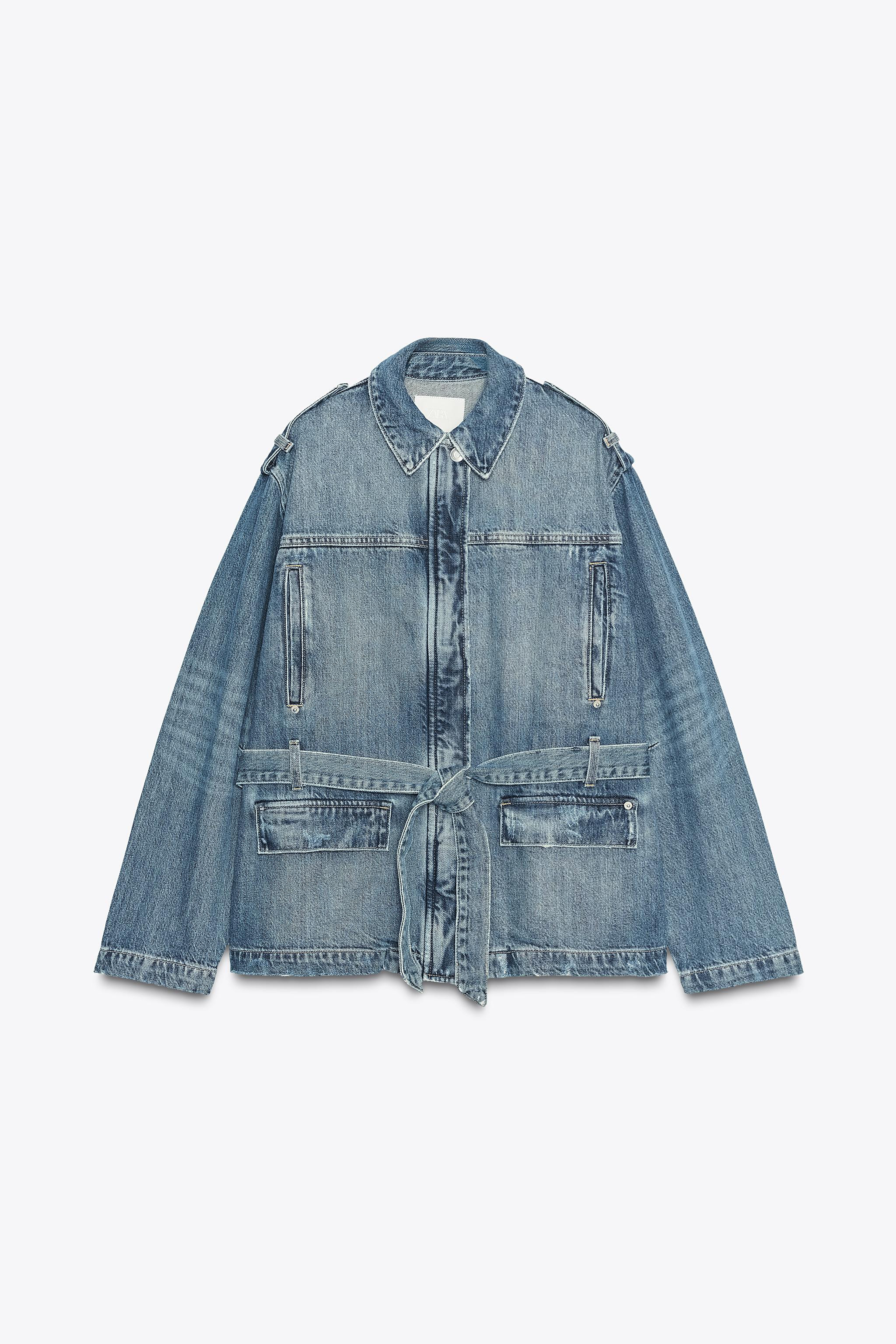TRF LONG DENIM JACKET | Zara US