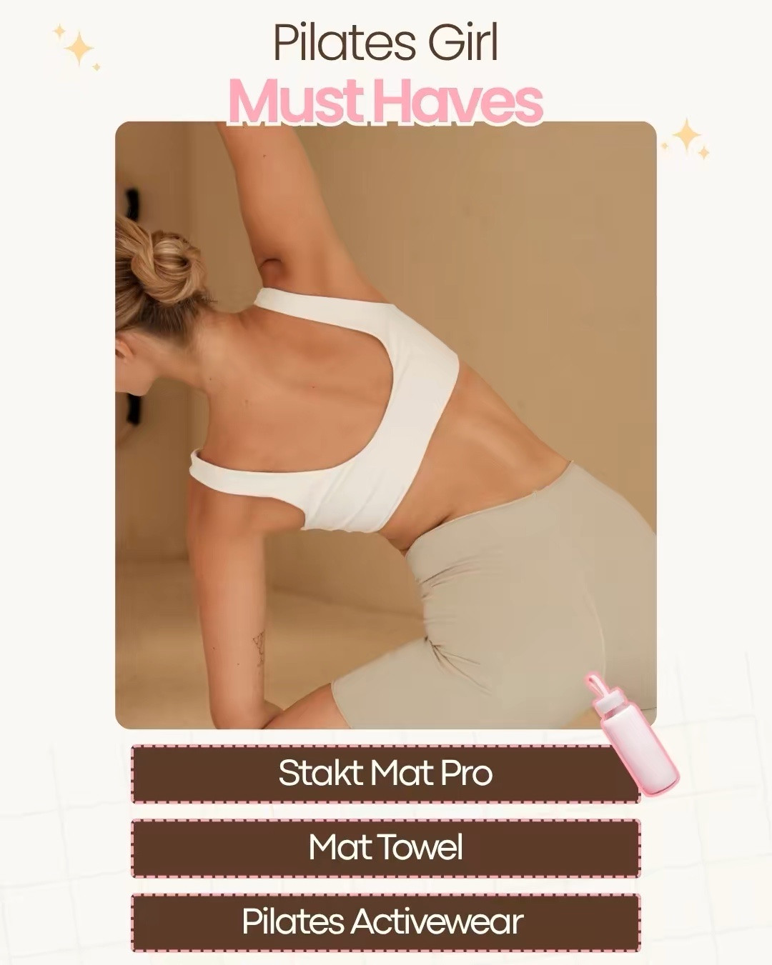 Pilates Girls Must haves . Stakt mat, towel, carry bag, Antimicrobial spray, cute outfit and more!

#LTKfitnessgoals #LTKselfcare #LTKActive