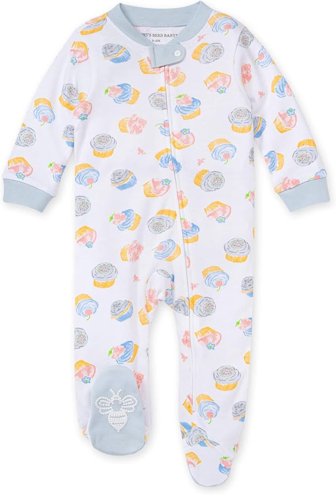 Amazon.com: Burt's Bees Baby baby girls Play Pajamas, 100% Organic Cotton One-piece Romper Jumpsu... | Amazon (US)
