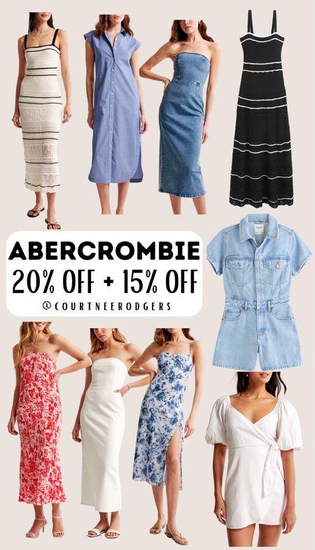 Abercrombie Dresses 20% off + 15% off with code: JENREED 🩷

Dresses, Abercrombie, new arrivals, spring outfits 

#LTKsalealert #LTKfindsunder100 #LTKstyletip
