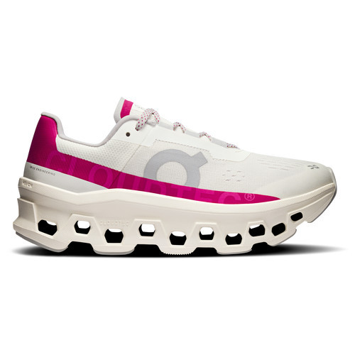 On Womens On Cloudmonster - Womens Running Shoes Ivory/Grenadine Size 09.0 | Foot Locker (US)