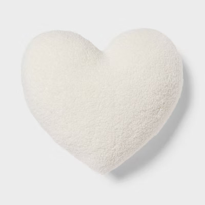 Heart Boucle Kids' Decorative Pillow - Pillowfort™ | Target