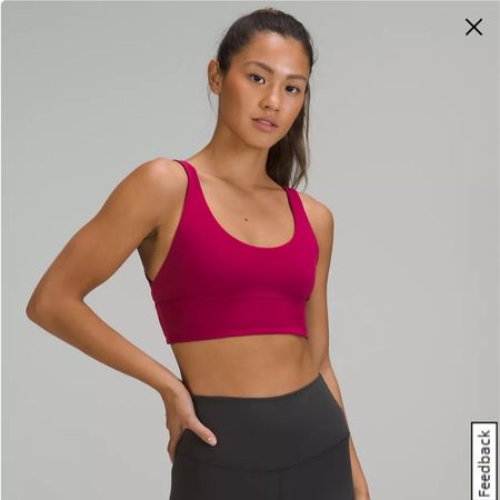 Lululemon align sports bra in Pomegranate / Red Merlot