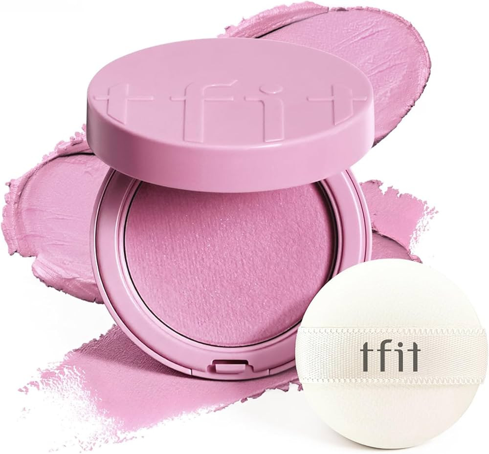 Fluffy Velvet Cushion Blush for Korean Dewy Glow | Buildable, Blendable Cream Texture | Mini Blus... | Amazon (US)