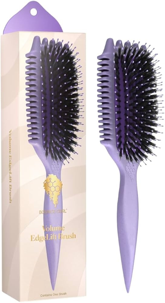 Bounce Curl Volume EdgeLift Brush, 5-in-1 Tool for Volumized Waves, Curls & Coils - Purple | Amazon (US)
